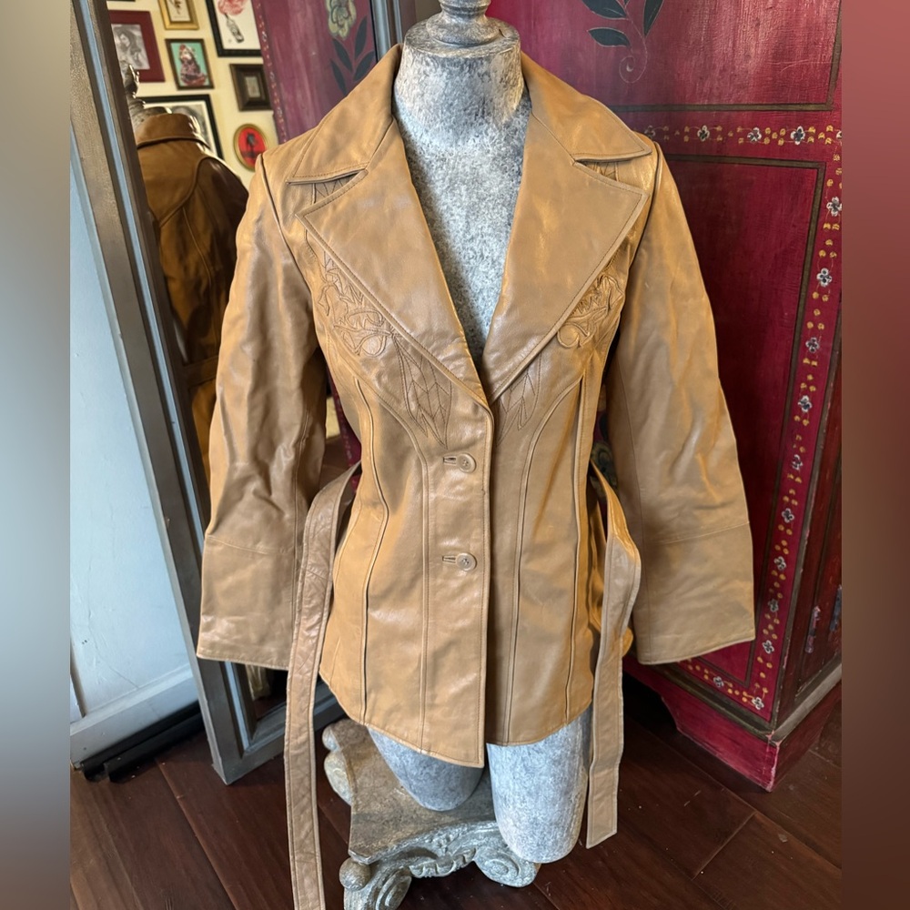 Genuine leather Vintage jacket